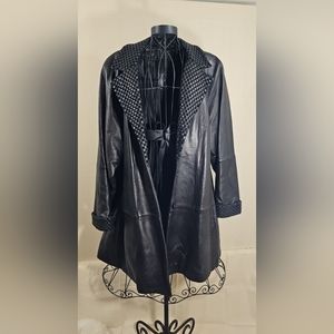 Tiboa Leather coat XL Black